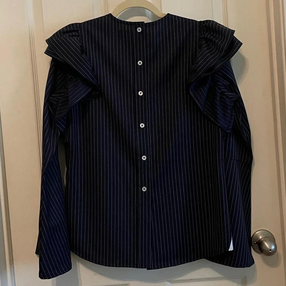 Double R Brand Custom Ruffled Suiting Top - Picture 4 of 4